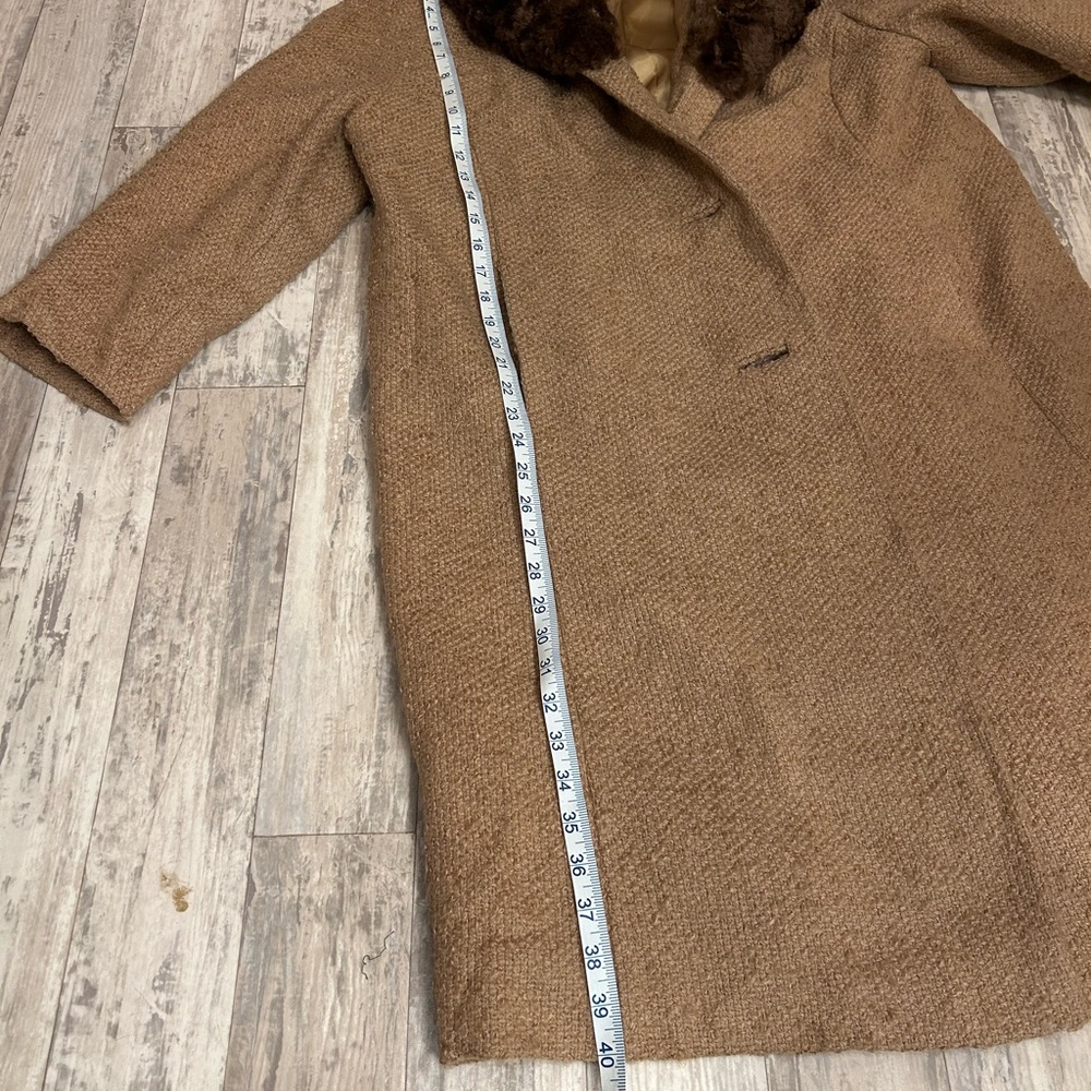 Vintage Shagmoor Coat With Faux Fur Collar - Picture 13 of 13